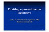 Drafting e procedimento legislativo
