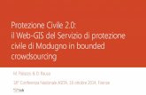 Protezione Civile 2.0: il Web-GIS del Servizio di protezione civile di Modugno in bounded crowdsourcing