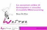 Rosa De Vivo. Le occasioni online di formazione e crescita: il modello Web Learning