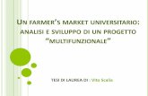 Un farmer's market universitario: analisi e sviluppo di un progetto "multifunzionale"