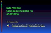 Interazioni farmacocinetiche in anestesia