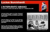Lucius Burckhardt " L'INTERVENTO MINIMO "- "THE MINIMAL INTERVENTION"