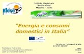 Consumi domestici italiano