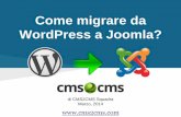 Come Migrare da WordPress a Joomla