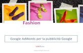 Pubblicità Google AdWords per un e-commerce di moda (abbigliamento-accessori-fashion)