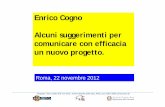 Enrico Cogno, Comunicazione 1