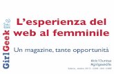 Comunicare Live Conference: L’esperienza del web al femminile: un magazine, tante opportunità