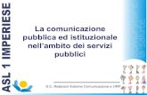 Comunicazione pubblica istituzionale nei servizi sanitari