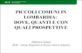 [Maratona Lombardia] Piccoli comuni: quanti, dove e con quale sviluppo