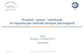Prodotti “green” certificati: la risposta per mercati sempre più esigenti
