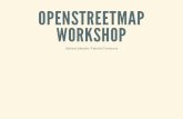 OpenStreetMap Workshop per #piemonteviz