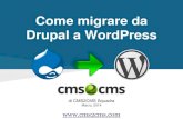 Come migrare da Drupal a WordPress