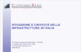 Situazione e criticità infrastrutture italia