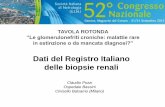 Dati del Registro Italiano delle biopsie renali
