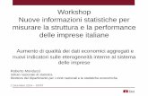 R. Monducci -  Aumento di qualità dei dati economici aggregati e nuovi indicatori sulle eterogeneità interne al sistema delle imprese