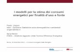 P. Ungaro, I. Bertini - I modelli per la stima dei consumi energetici per finalità d’uso e fonte