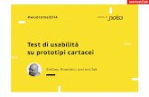WUD Rome 2014 - Test di usabilità su prototipi cartacei - Stefano Dominici