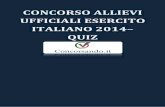 Concorso Allievi Ufficiali Esercito Italiano 2014 - Quiz