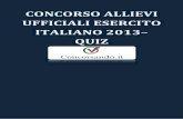 Concorso Allievi Ufficiali Esercito Italiano 2013 - Quiz