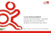 Lead management - Fabio Lazzarini