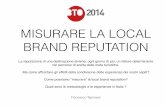 FRANCESCO TAPINASSI - BTO 2014 - Misurare la local brand reputation