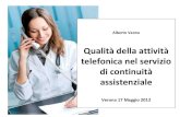 Qualita' della attivita' elefonica nella continuita' assistenziale (David Fasoletti, Alberto Vaona)