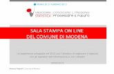R. Righetti - Sala stampa on line del comune di Modena