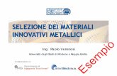 Short Master Selezione Materiali Innovativi Metallici - Dispense del corso, Ing. Veronesi