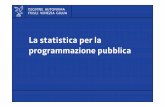 G.  Dominutti - La statistica per la programmazione pubblica