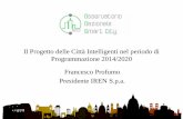 Il Progetto delle Città Intelligenti nel periodo di Programmazione 2014/2020