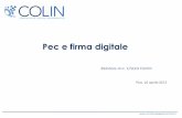 C. Fantini - PEC e Firma digitale