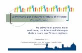 Le primarie del centro destra per il nuovo sindaco di Firenze: idee e spunti