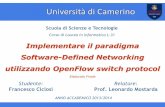 Implementare il paradigma Software-Defined Networking utilizzando OpenFlow switch protocol