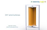 DIY wind turbine - VentolONE @ fablab torino 2014