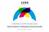 Social media - Partecipants communication network - Parma 02 2014 - Expo 2015