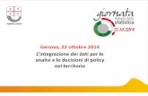 M. F. Tomassi - L’integrazione dei dati per le analisi e le decisioni di policy nel territorio