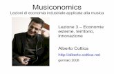 Musiconomics - Esternalità e territorio