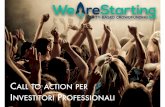Call to action: Investitori Professionali