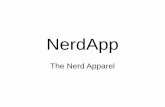Nerd app - The Nerd Apparel