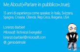 Come parlare in pubblico ed essere felici - Codemotion Techmeetup - Firenze