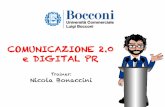 Università Bocconi - Slides Corso Digital PR - Nicola Bonaccini
