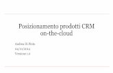 Posizionamento tool CRM on-the-cloud