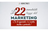 Le 22 Immutabili Leggi del Marketing - Sintesi