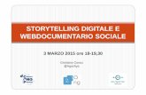 Storytelling digitale e webdocumentario sociale