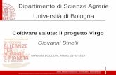 Giovanni Dinelli – Coltivare salute: il Progetto VIRGO - 33°Convegno di Agricoltura Biodinamica 21 febbraio 2015