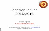 Iscrizioni online 2015 - registrazione