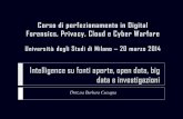 Università di milano barbara coccagna, 20 marzo 2014, investigazioni sul patrimonio informativo del settore pubblico