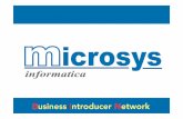 Microsys Informatica cerca BUSINESS INTRODUCER