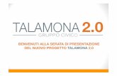 Slide di presentazione gruppo civico Talamona 2.0