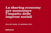 La sharing economy per aumentare l'impatto delle imprese sociali